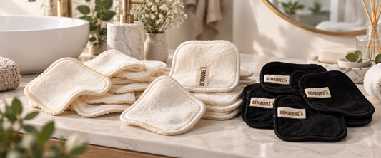 Coton démaquillant lavable et réutilisable Demaquee'N en chanvre et bambou